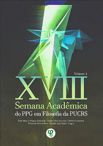 XVIII Semana Acadêmica Do PPG Em Filosofia Da PUCRS Vol. II trata de Teorias da Justiça, Hegel e Dialética, Epistemologia e Filosofia da Ciência, Filosofia Medieval, Fenomenologia e Hermenêutica, Filosofia Política, Metafísica e Filosofia da Mente