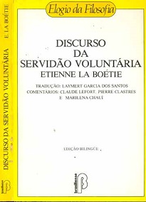 No Discurso Da Servidão Voluntária, La Boétie afirma que é possível resistir à opressão sem recorrer à violência - a tirania se destrói sozinha quando os indivíduos se recusam a consentir com sua própria escravidão.