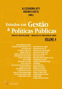 Estudos Em Gestão Políticas Públicas Vol. IV apresenta uma amostra dos trabalhos de conclusão aprovados ao final das turmas 7 e 8 do Curso de Especialização
