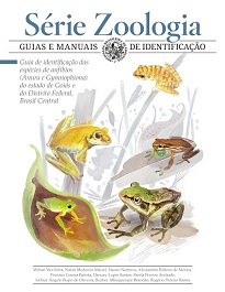 Este livro apresenta informações sobre 114 espécies de anfíbios registrados para o estado de Goiás e o Distrito Federal, sendo 109 espécies de anuros.